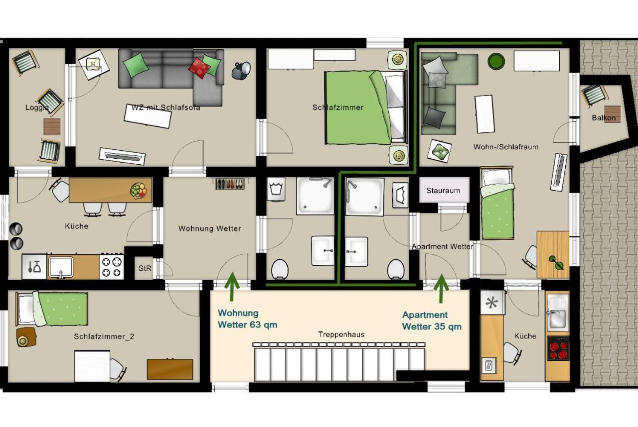 Haus Homann-Schneider, Wohnung Wetter ويتير المظهر الخارجي الصورة